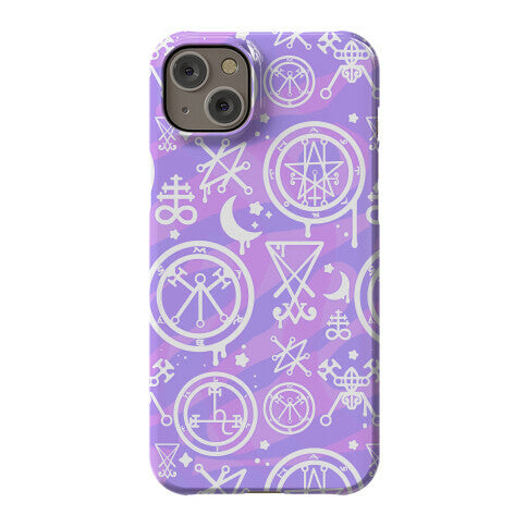 Pastel Goth Demon Sigil Pattern Phone Case